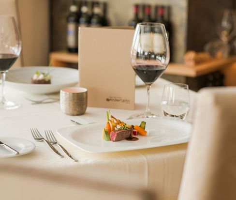 Eating in our gourmet hotel in South Tyrol